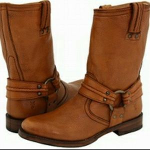 FRYE Maxine Trapunto Harness Motorcycle Boot